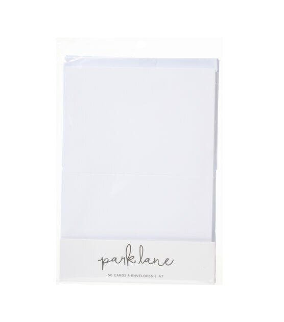 4 x 6 Heavyweight Blank White Note Cards with Envelopes, A4 Size  Envelopes - 50 Cards and 50 Envelopes per Pack