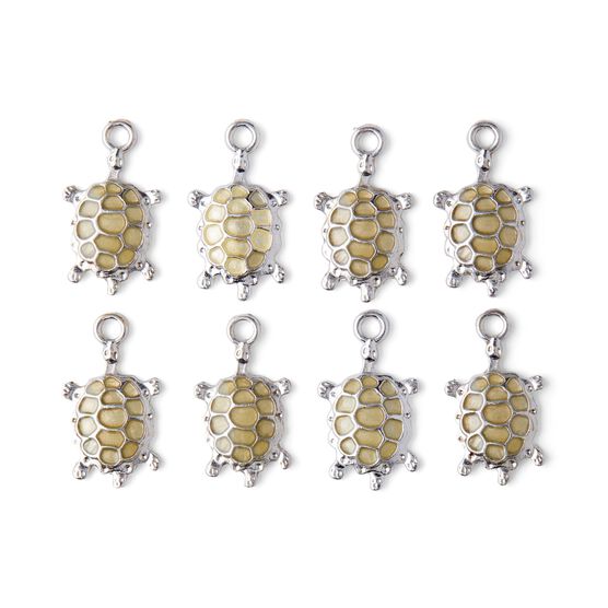 8pk Silver Turtle Charms by hildie & jo, , hi-res, image 2