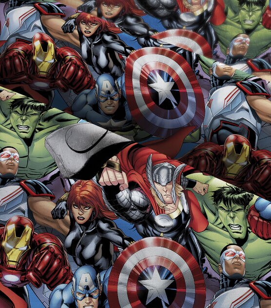 Marvel Avengers Cotton Fabric, , hi-res, image 3