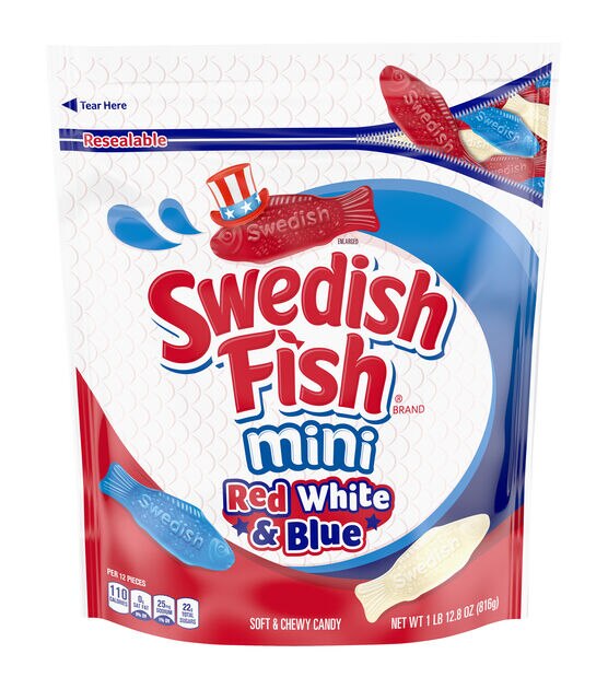 Swedish Fish Red White & Blue Bag, , hi-res, image 1