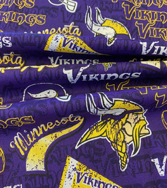 Fabric Traditions Minnesota Vikings Cotton Fabric Retro, , hi-res, image 3