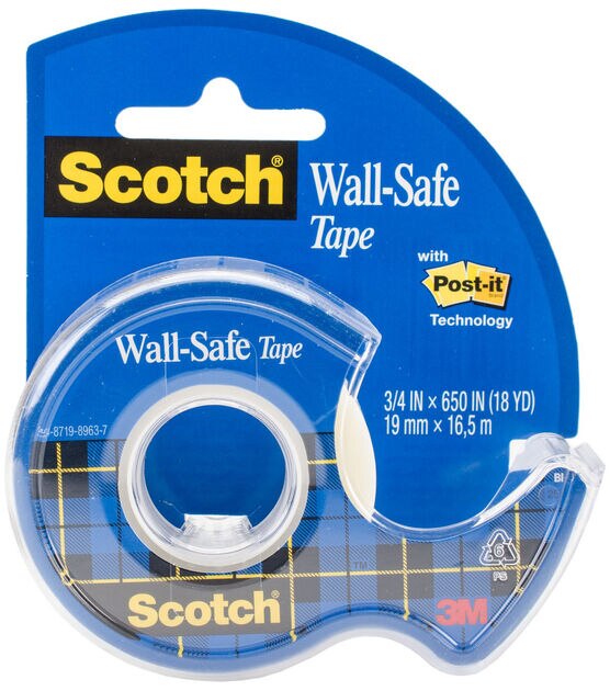 Scotch Wall Safe Tape Dispenser with Removable Tape, , hi-res, image 2