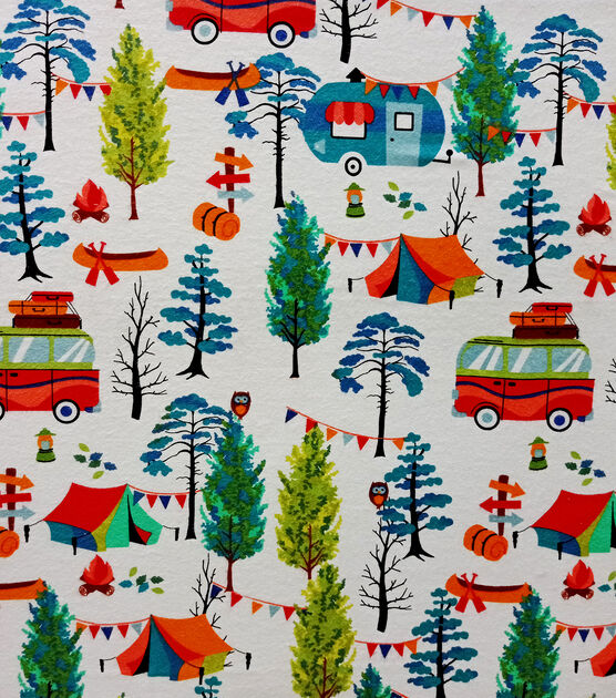 Campers Super Snuggle Flannel Fabric