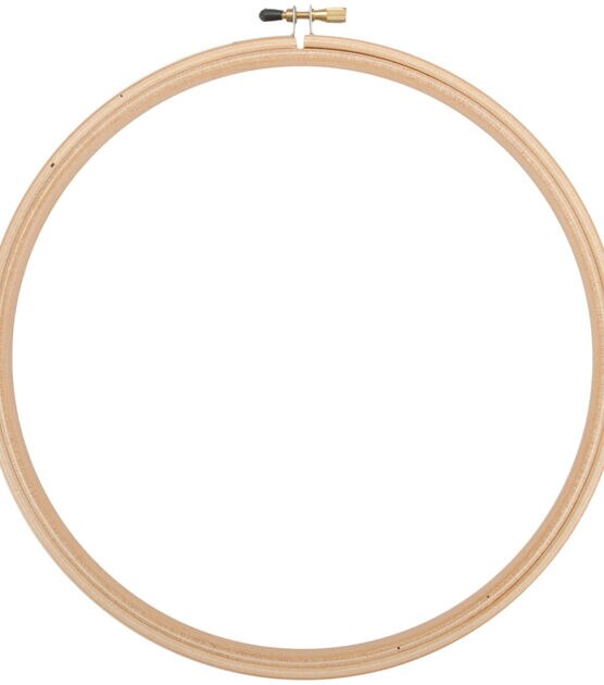 Frank A. Edmunds Wood Embroidery Hoop with Round Edges 12" Natural
