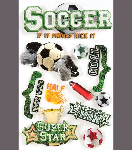 Paper House 3 D Sticker Soccer