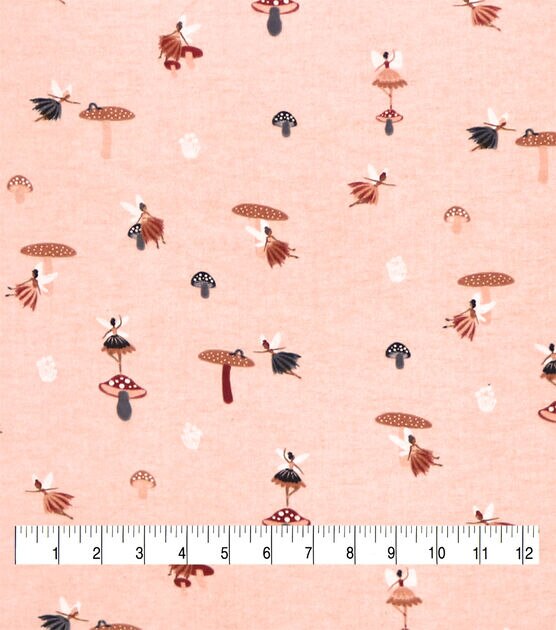 POP! Fairy & Mushrooms Super Snuggle Flannel Fabric, , hi-res, image 3