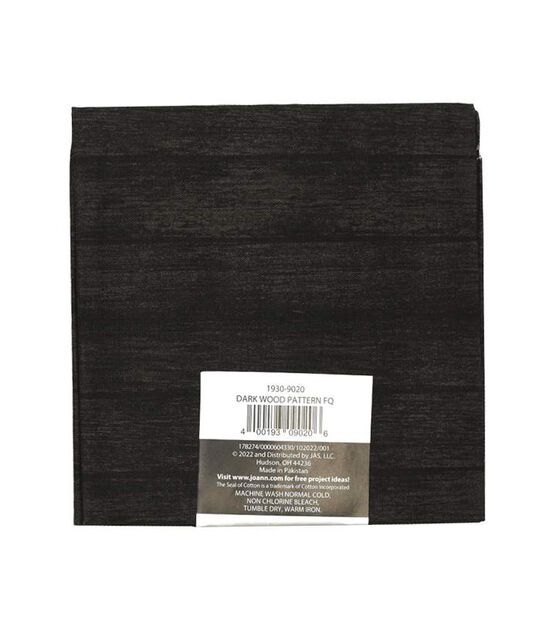18" x 21" Dark Wood Pattern Cotton Fabric Quarter 1pc by Keepsake Calico, , hi-res, image 2
