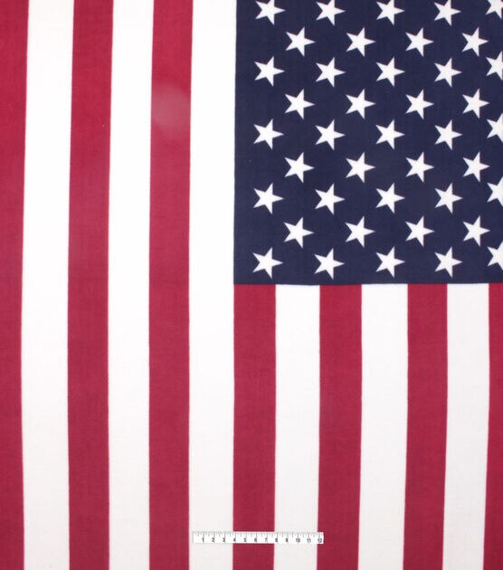 72" Wide Patriotic American Flag No Sew Fleece Blanket, , hi-res, image 3