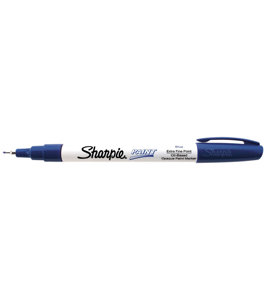 Sharpie Extra Fine Point Oil Based Paint Marker, Blue, swatch