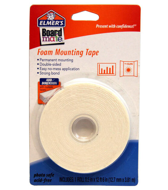 Teachers Tape™ Roll (1020 Pieces / 85 ft per roll), Double-Sided Removable  Foam Tape for Wall Mounting