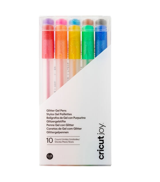 Cricut Joy 0.8mm Rainbow Glitter Gel Pens 10ct