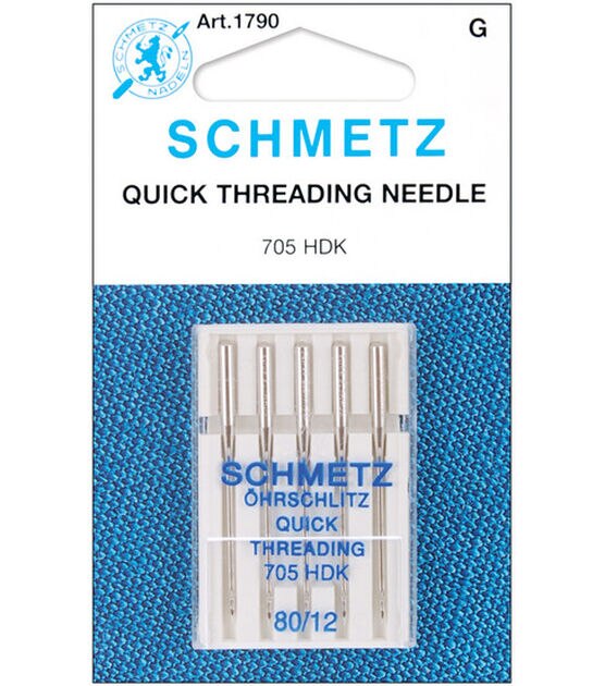 Schmetz Self Threading Machine Needles 5 pk Size 12/80