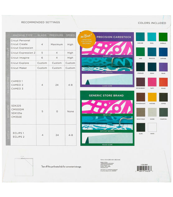 60 Sheet 12" x 12" Jewel Precision Cardstock Paper Pack by Park Lane, , hi-res, image 4