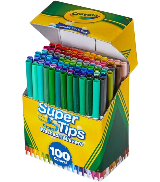 Crayola Super Tips Washable Markers 100 Pack, , hi-res, image 3