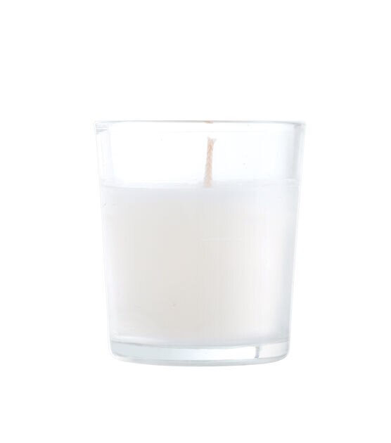 5pk White Unscented Votive Candles With Glass Holders by Hudson 43, , hi-res, image 4