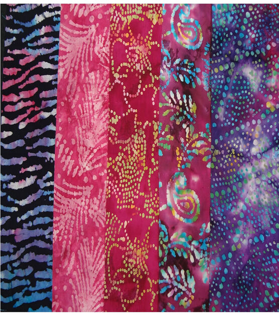 Assorted Tie Dye 18" Cotton Fabric Quarter Bundle, , hi-res, image 3