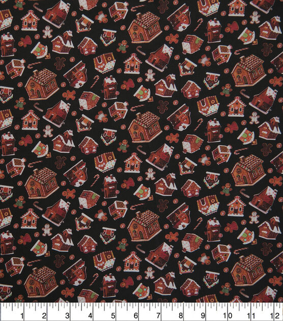 Gingerbread Cookies Christmas Cotton Fabric, , hi-res, image 2