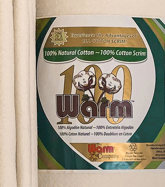 The Warm Company Warm 100 Cotton Scrim Batting 110'', , hi-res, image 3