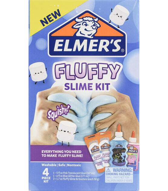 Elmer's Blue Glitter Glue for Slime - Safe, Nontoxic & Washable