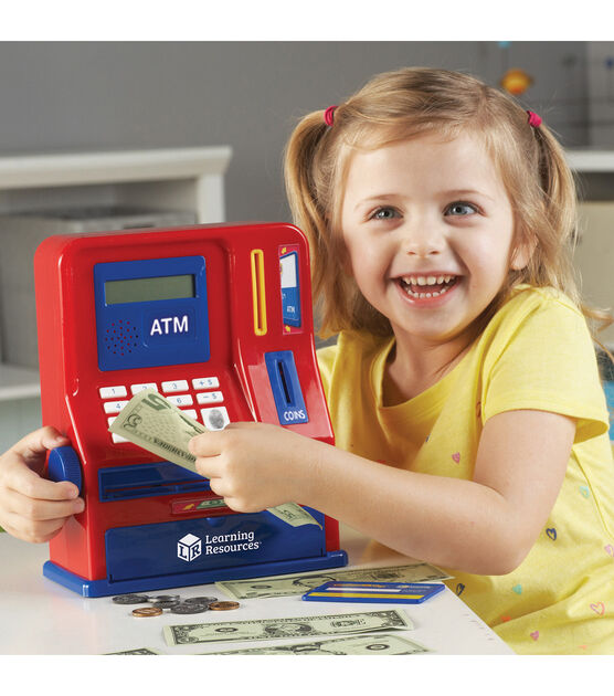 Learning Resources 32ct Pretend & Play Teaching ATM Bank Set, , hi-res, image 3