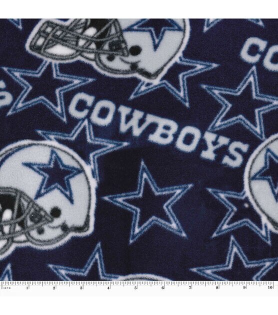 Fabric Traditions Dallas Cowboys Fleece Fabric Tossed