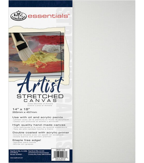 Royal & Langnickel Essentials 14''x18'' Artist Stretched Canvas