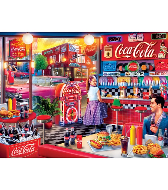 MasterPieces 18" x 24" Coca Cola Soda Fountain Jigsaw Puzzle 300pc, , hi-res, image 2