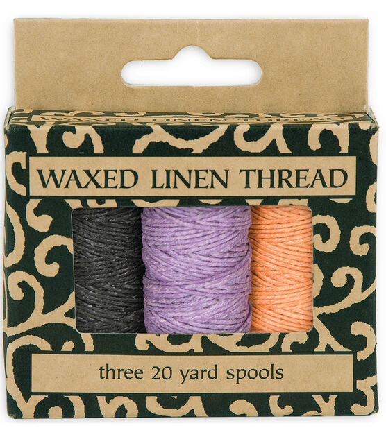 Waxed Thread 25 Yards Natural