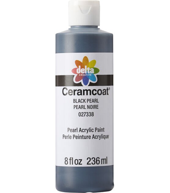 2 fl oz Acrylic Craft Paint Black - Delta Ceramcoat