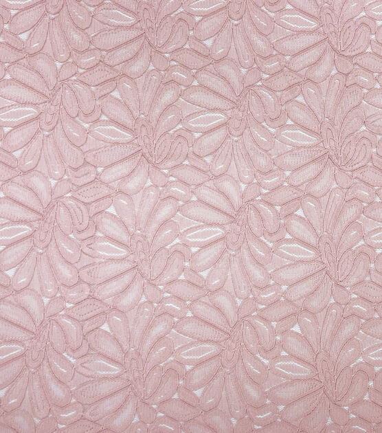 Pink Floral Stretch Lace Fabric by Casa Collection, , hi-res, image 1