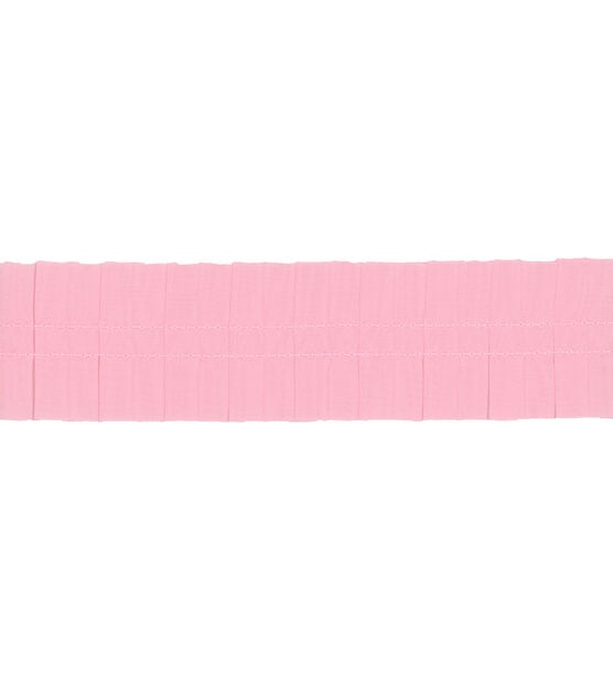 Simplicity Pleated Chiffon Trim Pink, , hi-res, image 2