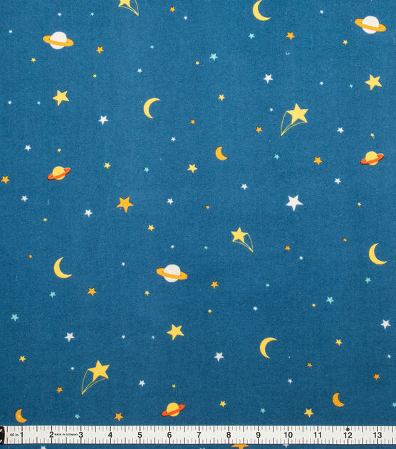POP! Super Snuggle Planets & Stars Flannel Fabric