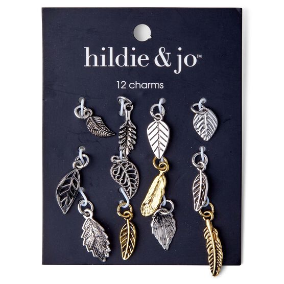 12ct Silver & Gold Leaf Charms by hildie & jo