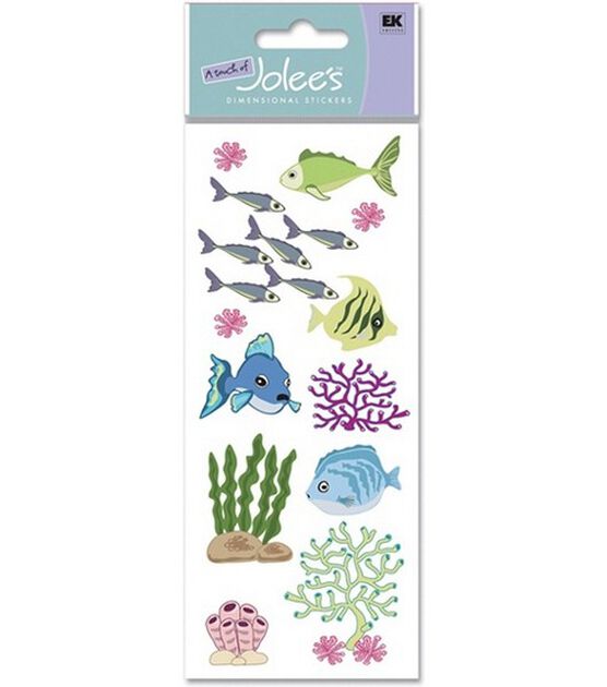 A Touch Of Jolees Dimensional Stickers Fish & Coral | JOANN