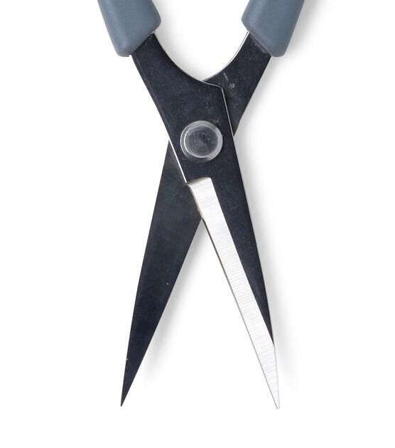 5" Gray Curved Tip Embroidery Scissors by Fabany, , hi-res, image 3