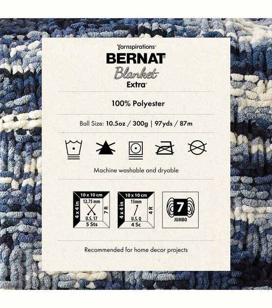 Bernat Blanket Extra 97yds Jumbo Polyester Yarn, , hi-res, image 6