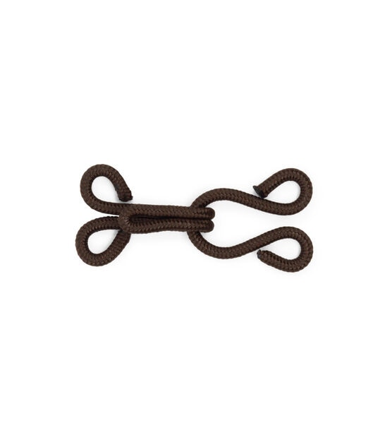 Dritz Covered Hooks & Eyes, 2 pc, Brown, , hi-res, image 4