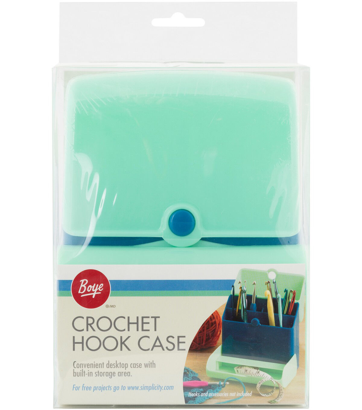 YARWO Crochet Hook Case, Travel Organizer Bag for Crochet Hooks, Aluminum  Crochet Hooks, and Crochet Supplies, Teal (Bag Only)