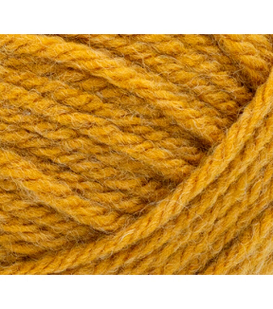 Lion Brand Hue + Me 137yds Bulky Acrylic Blend Yarn, Mustard, swatch, image 10