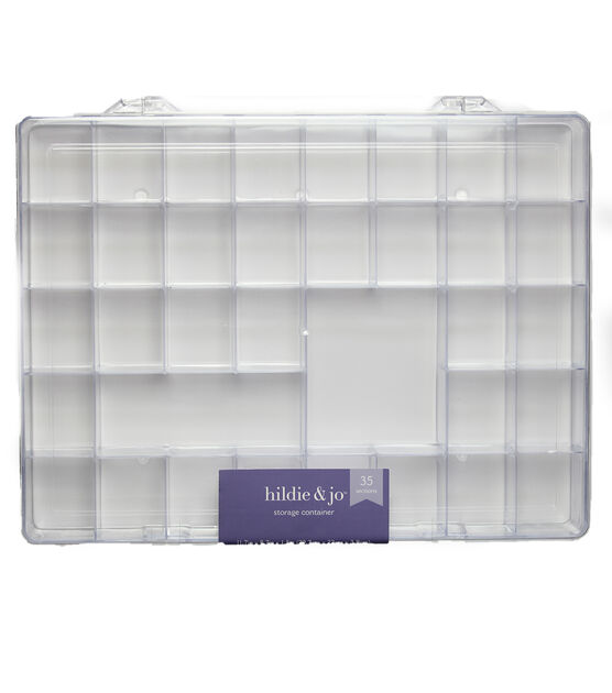 12" Plastic Storage Container With 35 Compartments by hildie & jo