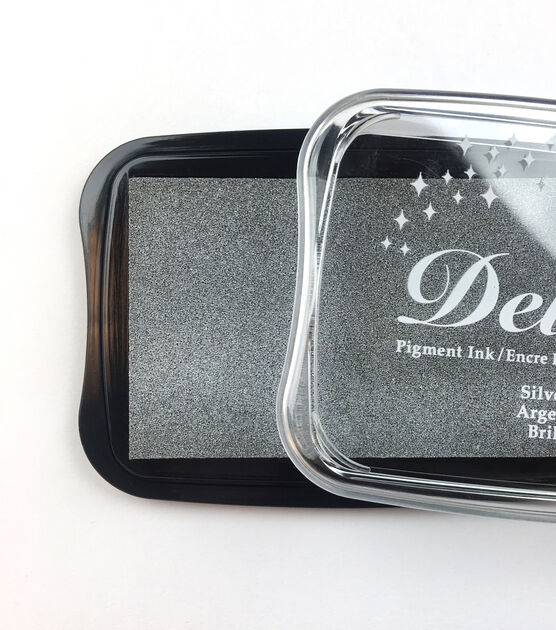 Tsukineko Silver Shimmer Delicata Ink Pad, , hi-res, image 4