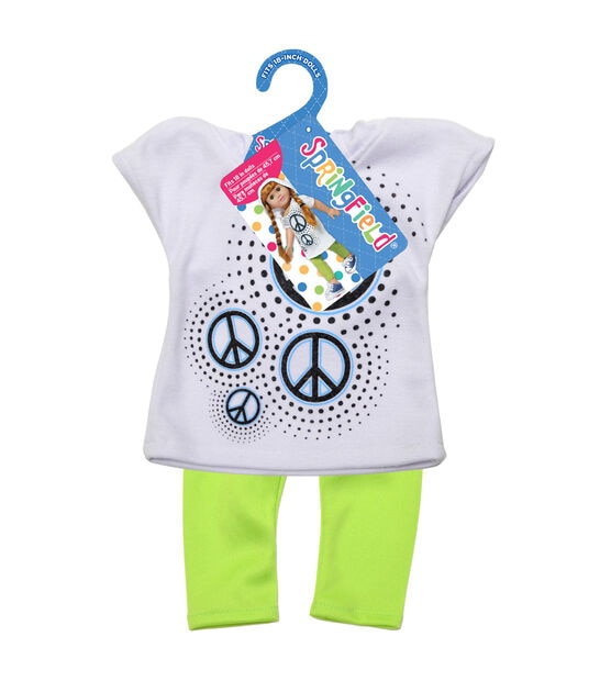 Springfield Boutique Hooded Peace Shirt With Lime Leggings