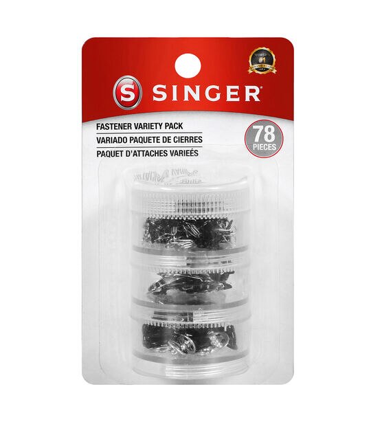 SINGER Fastener Variety Pack in Stackable Container