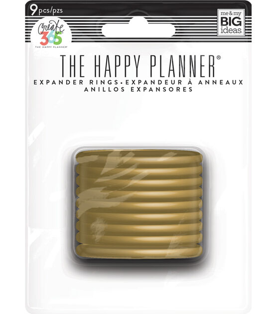 Happy Planner Classic 9pk Gold Expander Rings