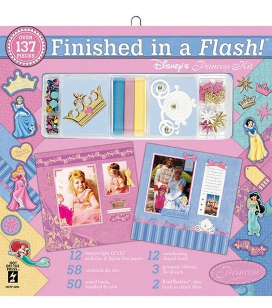 Hot Off The Press Finished In A Flash Page Kit Disney Princess