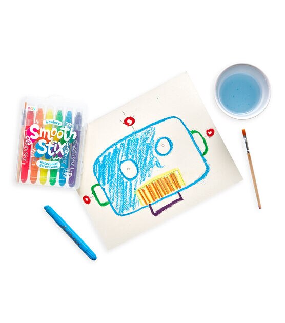 Having fun playing with these new metallic watercolor gel crayons by OOLY.  Just added to our online store. They are washable, they don't dry out  and, By The Art Project Memphis