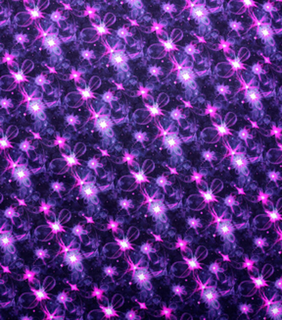 Purple Brilliant Stars Quilt Cotton Fabric by Keepsake Calico