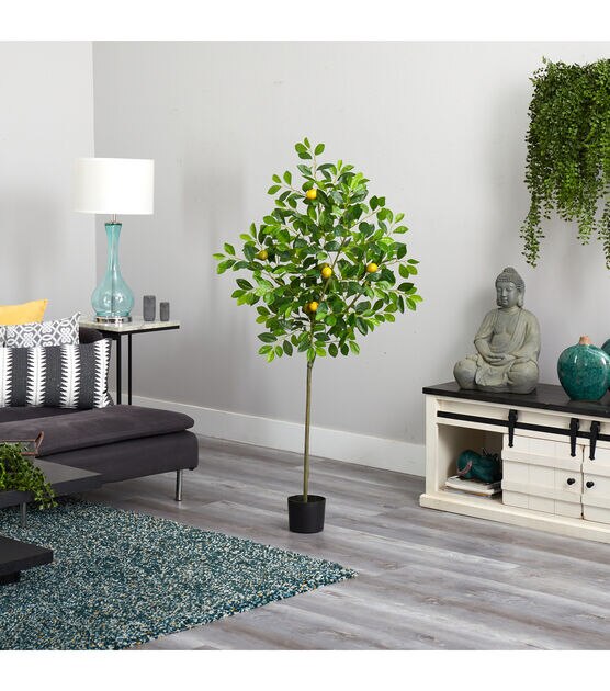 Nearly Natural 61in. Lemon Artificial Tree, , hi-res, image 5
