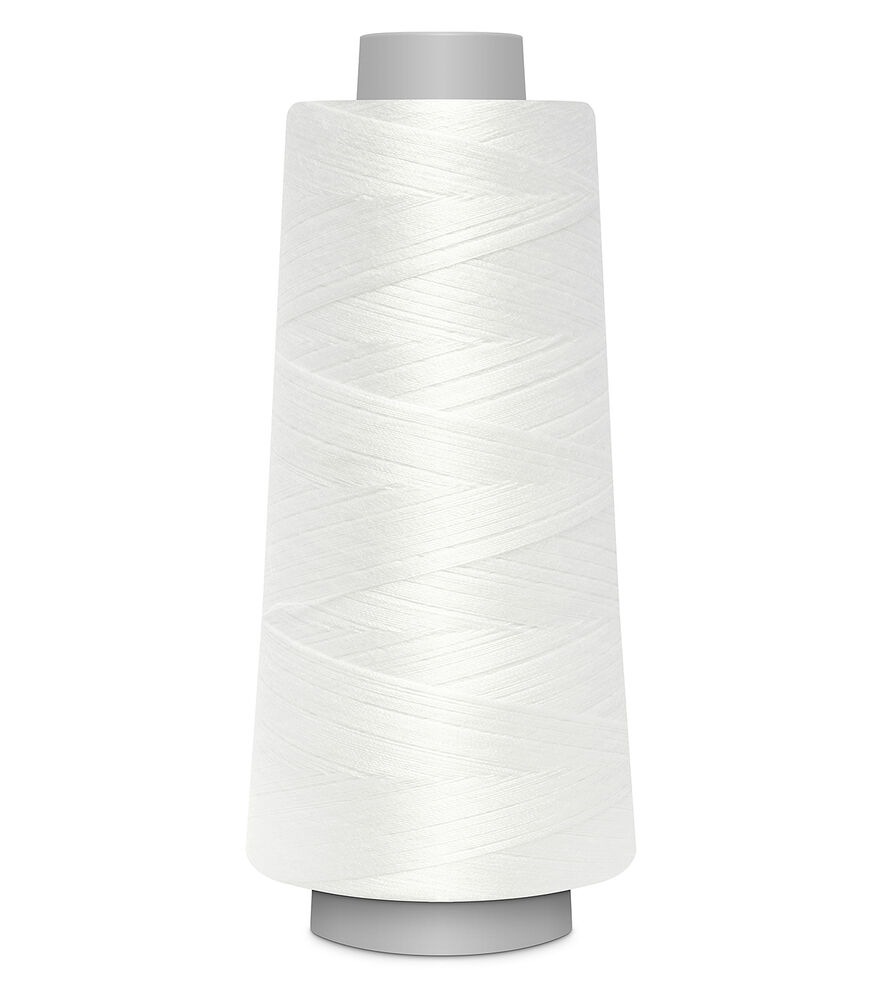 Gutermann 2500M Toldi Lock Thread, 1005 White, swatch