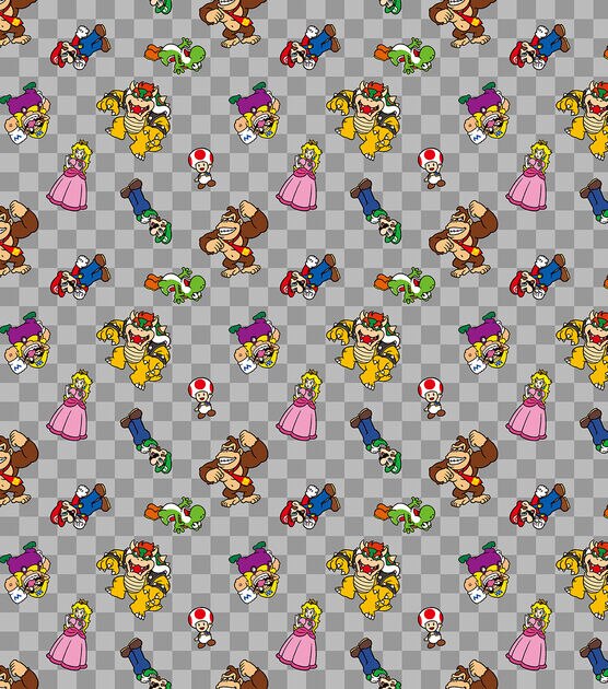 Nintendo Multi Super Mario Cotton Fabric, , hi-res, image 2